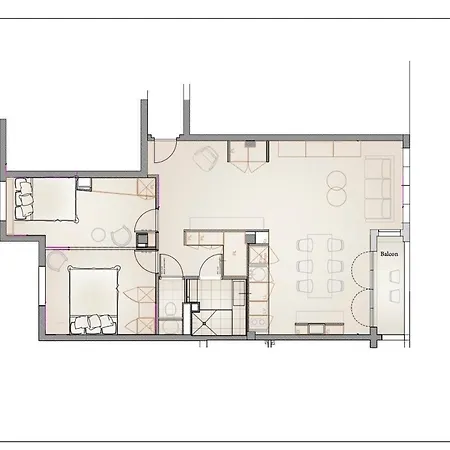 Croisette Martinez - Luxueux T3 70m2 Et Balcon Канны
